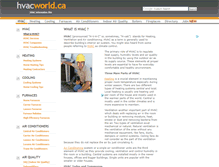Tablet Screenshot of hvacworld.ca